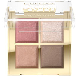 Eveline Cosmetics Celebrity Skin wypiekana paleta wielofunkcyjna do konturowania 4w1 16g