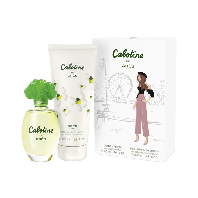 Gres Cabotine de Gres zestaw woda toaletowa spray 100ml + balsam do ciała 200ml