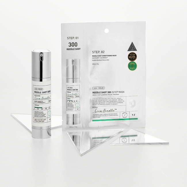 VT Cosmetics Reedle Shot 300 2Step Mask dwuetapowy zabieg z technologią mikroigieł 26.5g