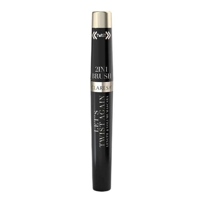 Claresa Let's Twist Again Length & Volume Mascara tusz do rzęs wydłużająco-pogrubiający