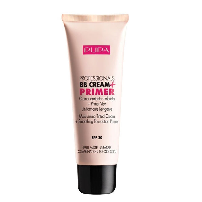 Pupa Milano Professionals BB Cream & Primer SPF20 krem BB + baza pod makijaż do cery mieszanej i tłustej 50ml