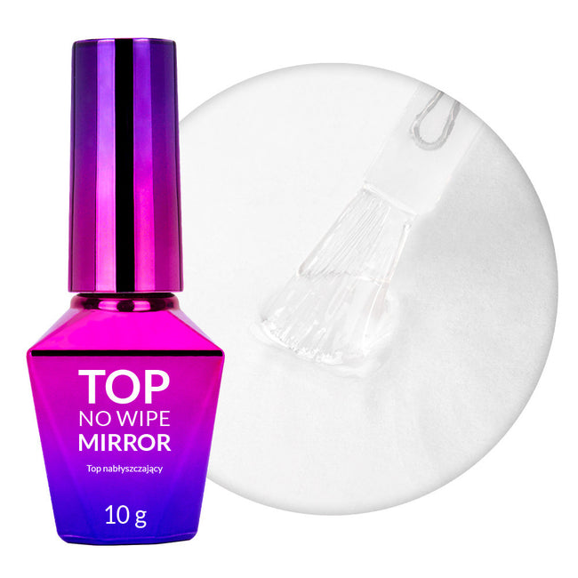 MollyLac Top No Wipe Mirror top nabłyszczający 10g