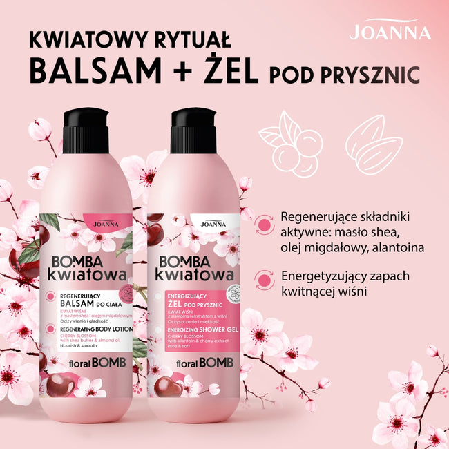 Joanna Bomba Kwiatowa regenerujący balsam ciała kwiat wiśni 500g