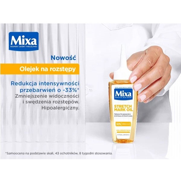 MIXA Niacinamide Bright olejek na rozstępy z kwasami omega 6 i omega 9 z oleju słonecznikowego 100ml