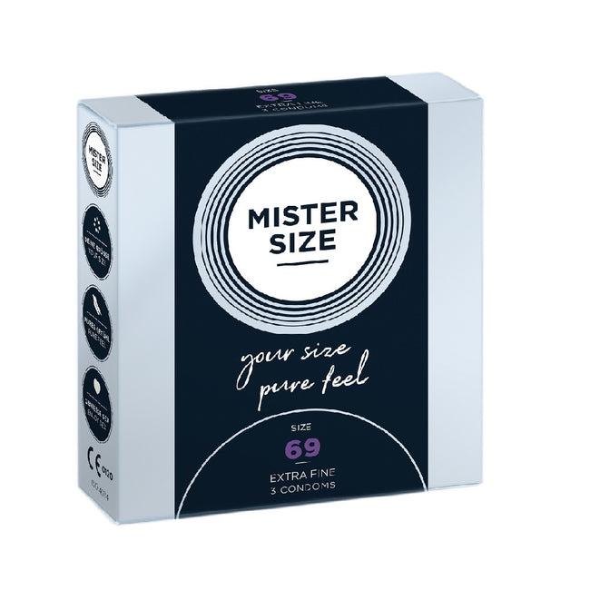 Mister Size Condoms prezerwatywy dopasowane do rozmiaru 69mm 3szt.