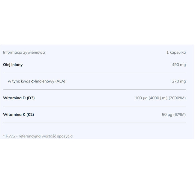 Olimp Labs Gold-Vit D3+K2 4000 suplement diety 120 kapsułek