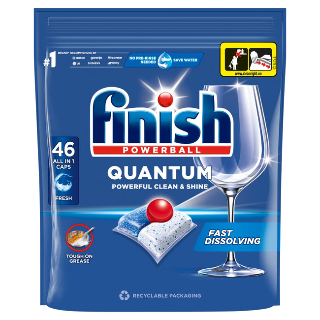 Finish Quantum Fresh kapsułki do mycia naczyń w zmywarce 46szt