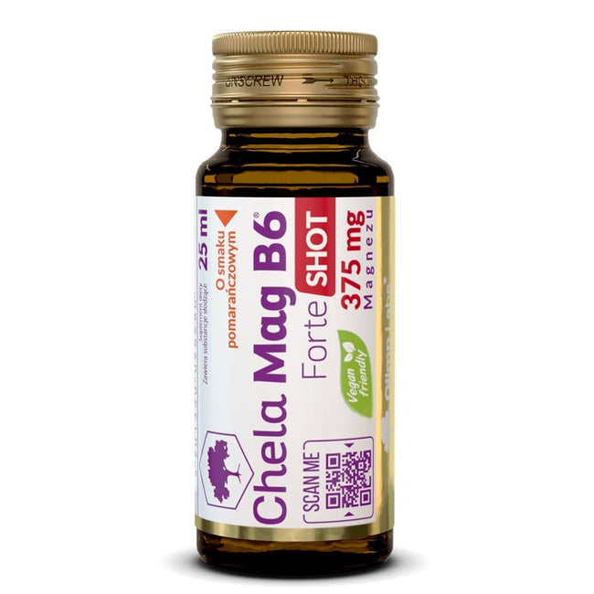 Olimp Labs Chela-Mag B6 Forte Shot suplement diety smak pomarańczowy 25ml