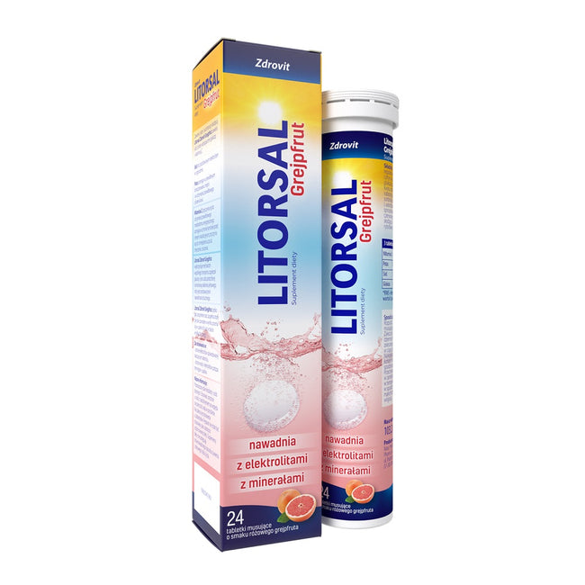 Zdrovit Litorsal Grejpfrut suplement diety 24 tabletki musujące