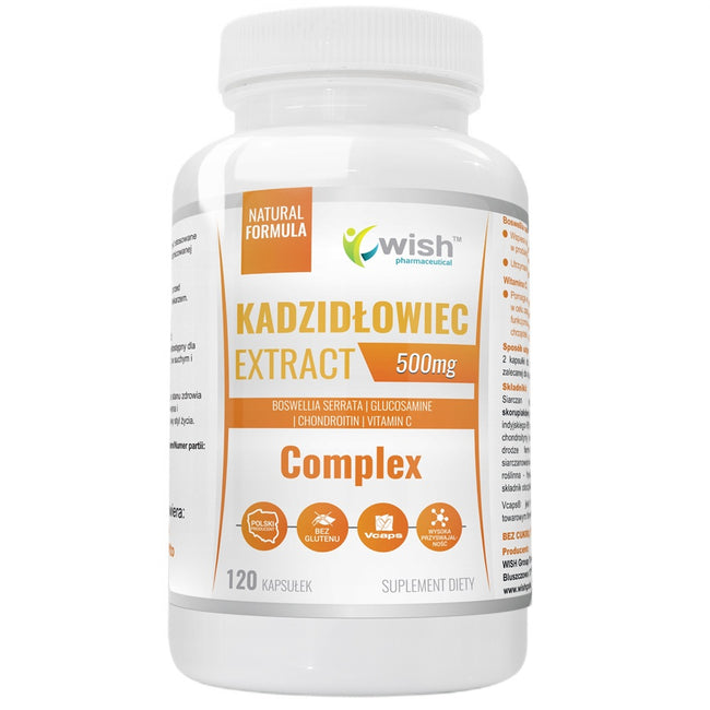 WISH Pharmaceutical Kadzidłowiec Complex Extract 500mg suplement diety 120 kapsułek