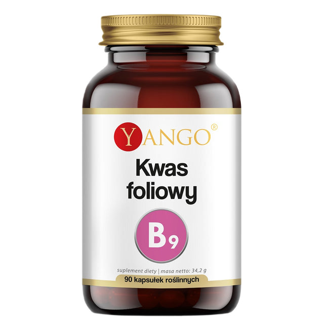 Yango Kwas foliowy (witamina B9) suplement diety 90 kapsułek