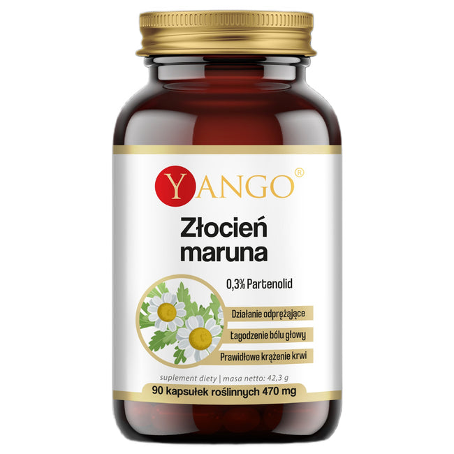 Yango Złocień maruna 0.3% partenolid suplement diety 90 kapsułek