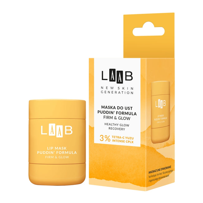 AA LAAB Tetra-C Yuzu maska do ust puddin' formula Firm & Glow 15g