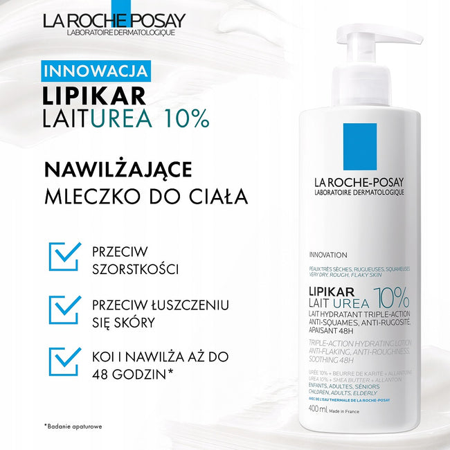 La Roche Posay Lipikar Lait Urea 10% nawilżające mleczko do ciała 400ml