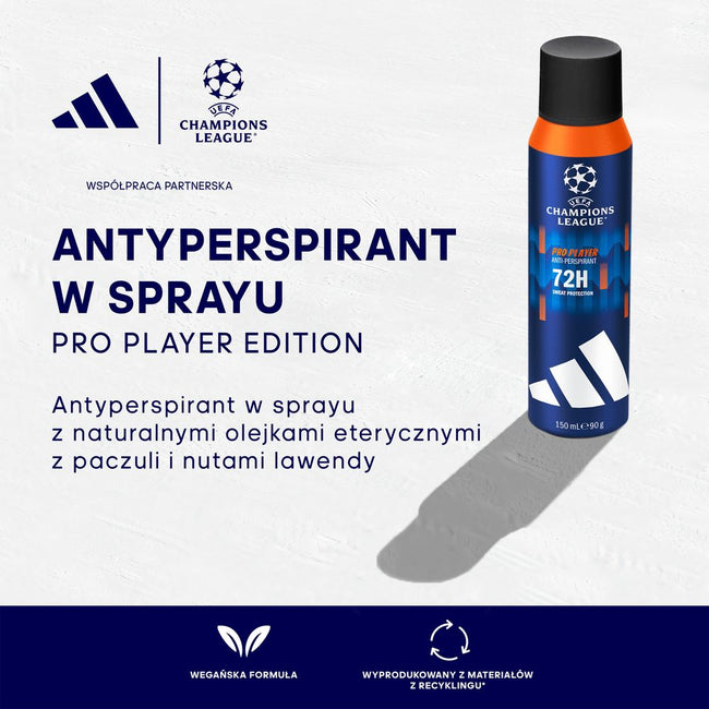 Adidas Uefa Champions League Pro Player antyperspirant spray 150ml