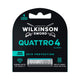 Wilkinson Quattro 4 Skin Protection zapasowe ostrza do maszynki do golenia 4szt
