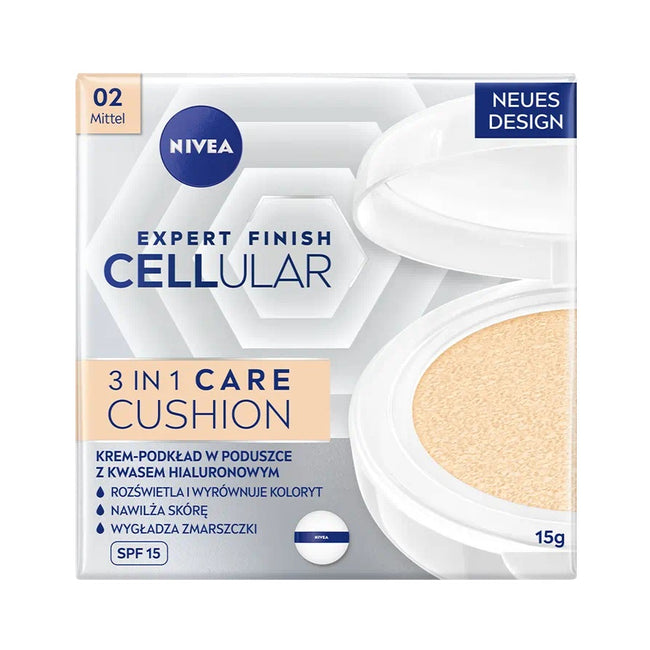 Nivea Expert Finish Cellular 3in1 Care Cushion krem-podkład w poduszce SPF