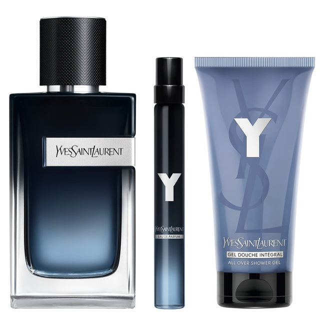 Yves Saint Laurent Y Pour Homme zestaw woda perfumowana spray 60ml + żel pod prysznic 50ml + miniatura wody perfumowanej spray 10ml