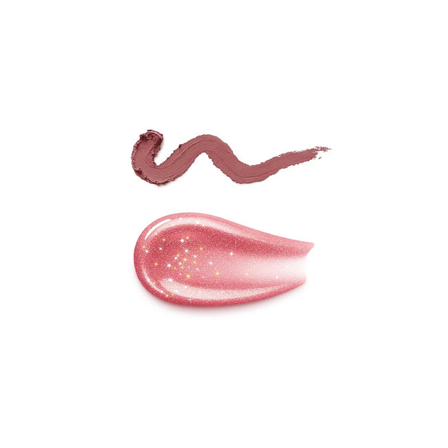 KIKO Milano Holiday Wonderlights Gloss Me Up Lips Gift Set zestaw upominkowy do makijażu ust 01 Refined Mauve