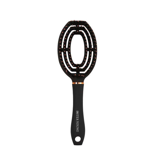 Sister Young Coco Hair Brush szczotka do włosów z włosiem dzika Black