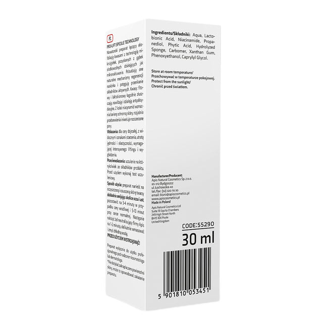 APIS Pro-Lift Spicule Technology kwas laktobionowy + kwas fitowy z mikroigiełkami 30ml