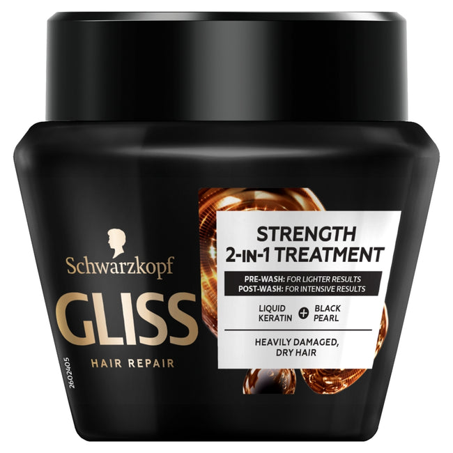 Gliss Ultimate Repair Strength 2-in-1 Treatment wzmacniająca maska do włosów mocno zniszczonych i suchych 300ml