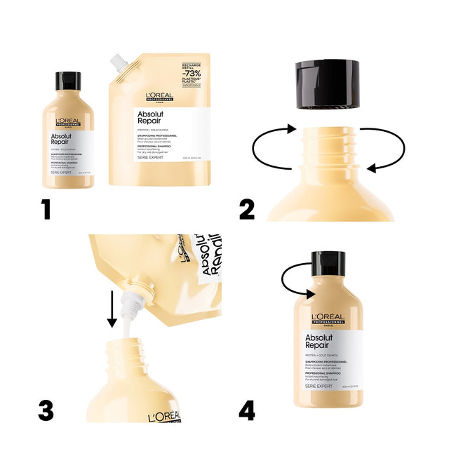 L'Oreal Professionnel Serie Expert Absolut Repair szampon do włosów zniszczonych refill 500ml