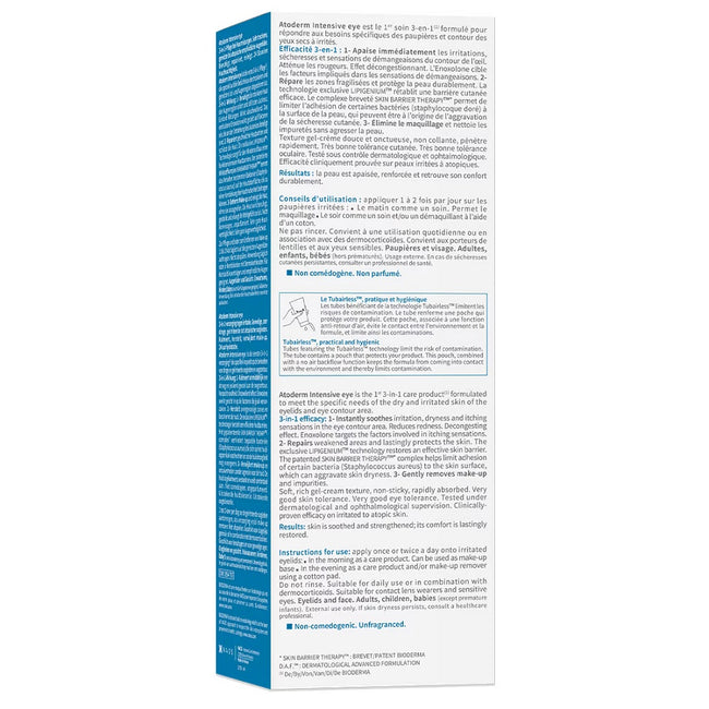 Bioderma Atoderm Intensive Eye pielęgnacja podrażnionych powiek i okolic oczu 100ml