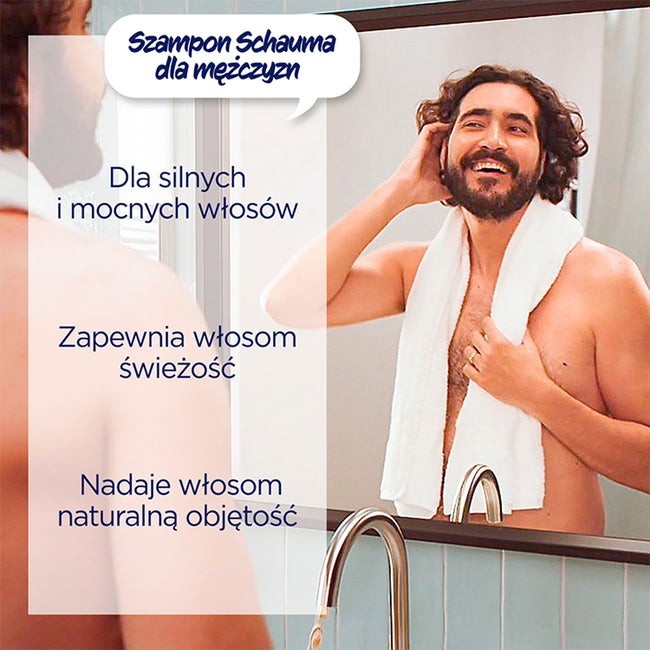 Schauma For Men szampon do włosów dla mężczyzn do codziennego stosowania 400ml