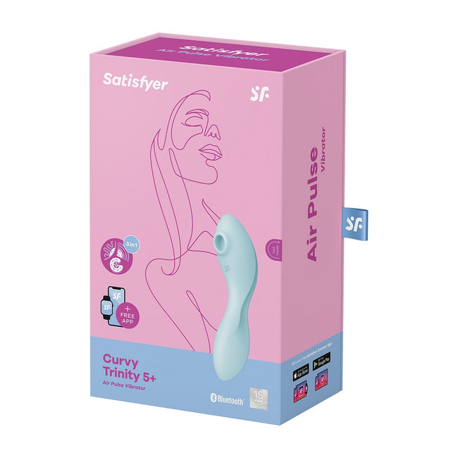 Satisfyer Curvy Trinity 5+ stymulator łechtaczki z wibracjami Blue