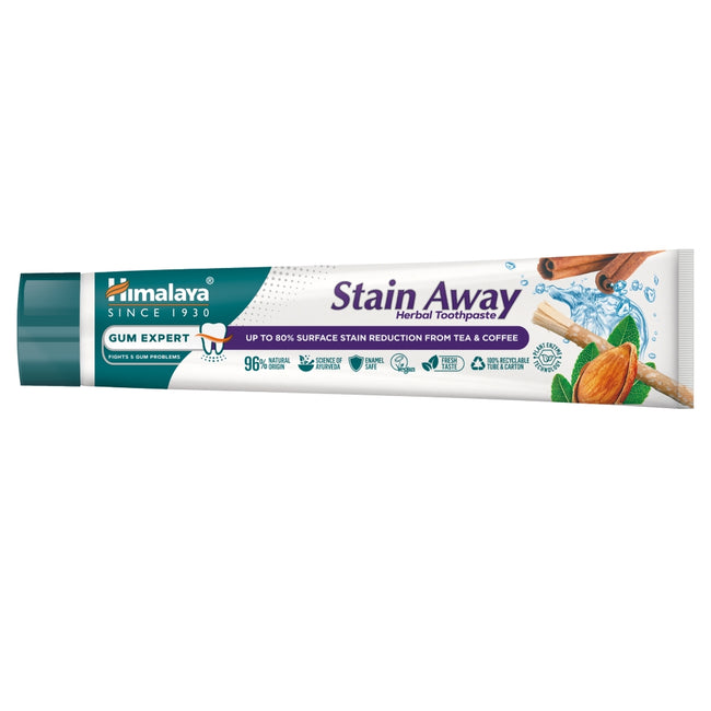 Himalaya Ziołowa pasta na przebarwienia zębów od kawy i herbaty Stain Away 75ml