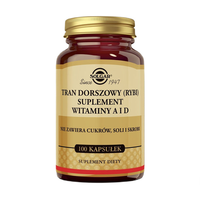 Solgar Tran Dorszowy suplement diety 100 kapsułek