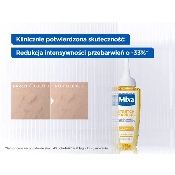 MIXA Niacinamide Bright olejek na rozstępy z kwasami omega 6 i omega 9 z oleju słonecznikowego 100ml