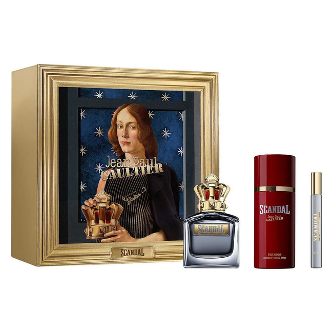 Jean Paul Gaultier Scandal Pour Homme zestaw woda toaletowa spray 100ml + dezodorant spray 150ml + woda toaletowa spray 10ml