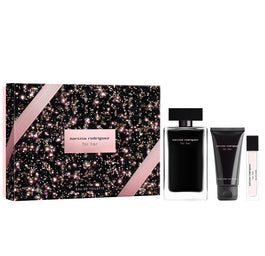Narciso Rodriguez For Her zestaw woda toaletowa spray 100ml + balsam do ciała 50ml + woda  toaletowa spray 10ml