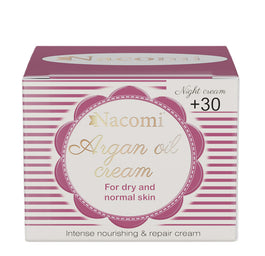 Nacomi Arganowy krem na noc z kwasem hialuronowym +30 50ml