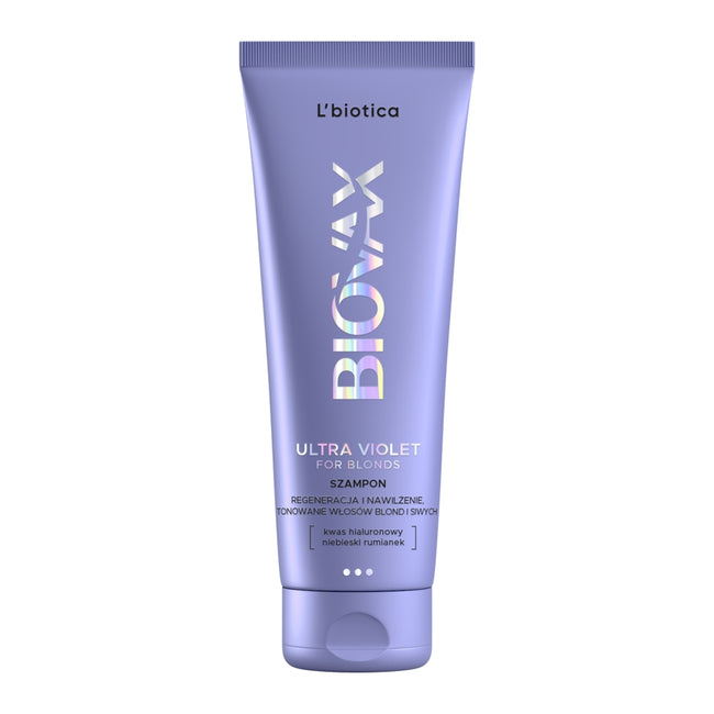 BIOVAX Ultra Violet intensywnie regenerujący szampon tonujący do włosów blond i siwych 200ml