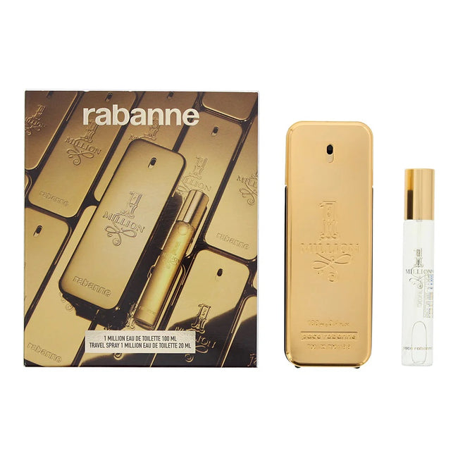 Paco Rabanne 1 Million Men zestaw woda toaletowa spray 100ml + woda toaletowa spray 20ml