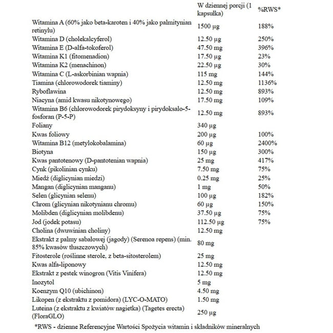 Now Foods Adam witaminy dla mężczyzn suplement diety 180 miękkich kapsułek