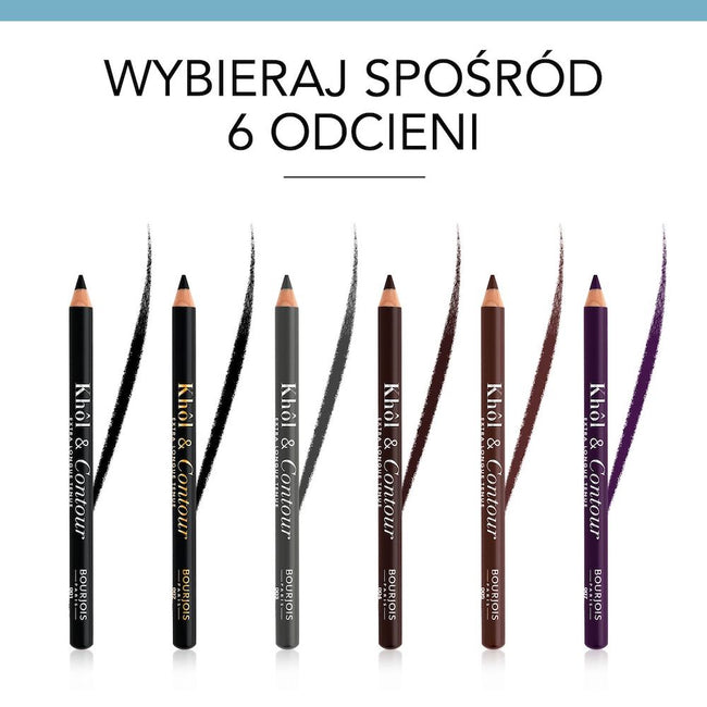 Bourjois Khol & Contour Eye Pencil Extra-Long Wear kredka do oczu