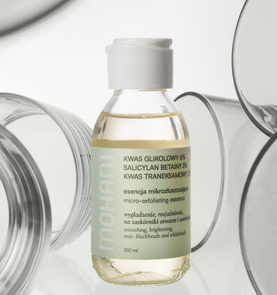 Mohani Derm rozjaśniająca esencja mikrozłuszczająca zwężająca pory 100ml