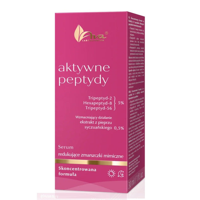 Ava Laboratorium Aktywne Peptydy serum redukujące zmarszczki mimiczne 30ml