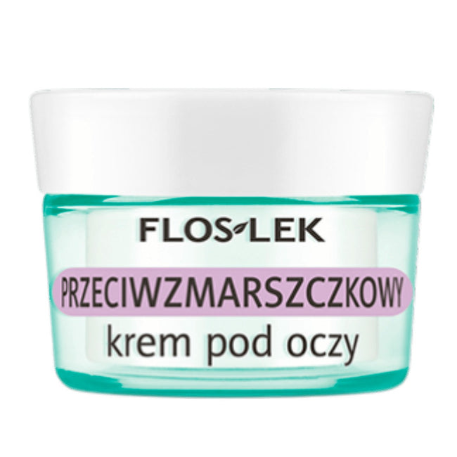 Floslek Przeciwzmarszczkowy krem pod oczy świetlik kwas hialuronowy 15ml