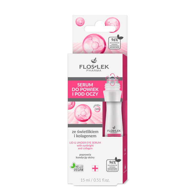 Floslek Serum do powiek i pod oczy ze świetlikiem i kolagenem 15ml