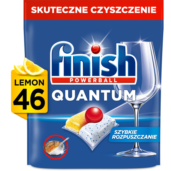Finish Quantum Lemon kapsułki do mycia naczyń w zmywarce 46szt