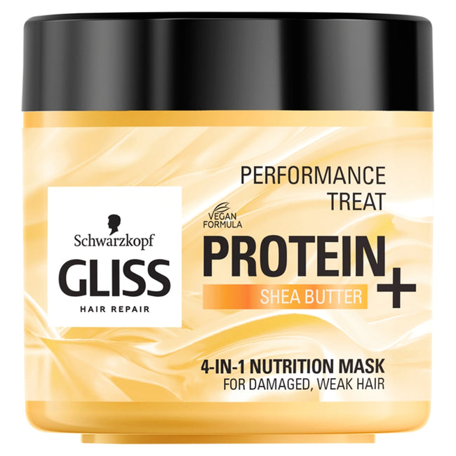 Gliss Performance Treat 4-in-1 Nutrition Mask maska odżywcza do włosów Protein + Shea Butter 400ml