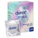 Durex Invisible Extra Lubricated cienkie prezerwatywy dodatkowo nawilżane 20szt
