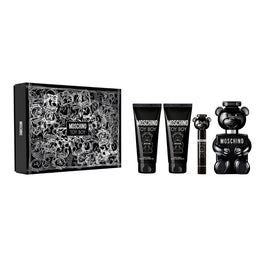 Moschino Toy Boy zestaw woda perfumowana spray 100ml + żel pod prysznic 100ml + balsam po goleniu 100ml + woda perfumowana spray 10ml
