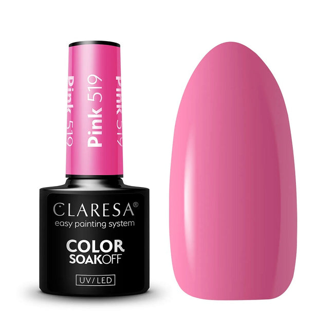 Claresa Color Soak Off UV/LED Pink lakier hybrydowy 5g