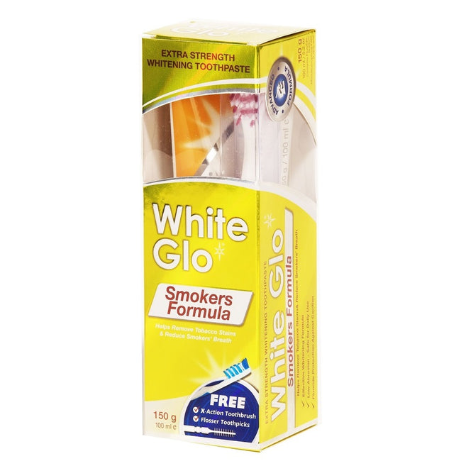 White Glo Smokers Formula wybielająca pasta do zębów dla palaczy 100ml + szczoteczka